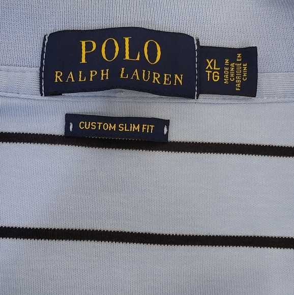 POLO Ralph Lauren Polo Men's XL  Short Sleeves Shirt Custom Slim Fit - Picture 3 of 7